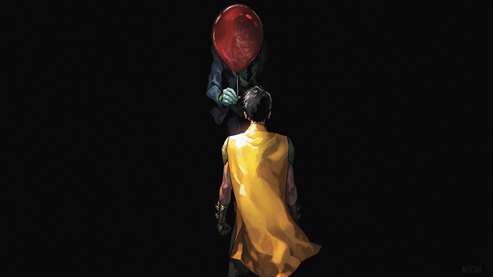 Joker Giving Balloon To Robin
