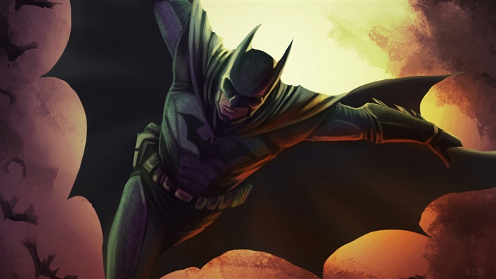 Batman Flying with Cape 4K