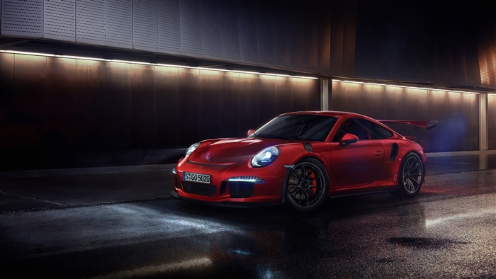 Red Porsche 911 GT3 RS 4K