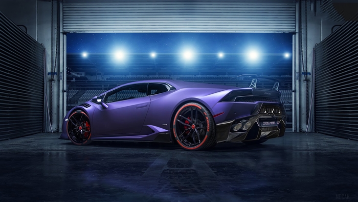 Purple Lamborghini Huracan 2019