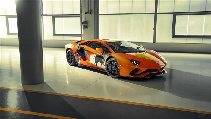 2019 Lamborghini Aventador S with custom art