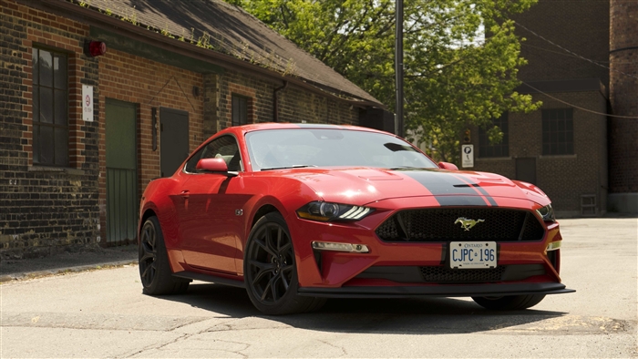 Red 2019 Ford Mustang GT Premium 4K