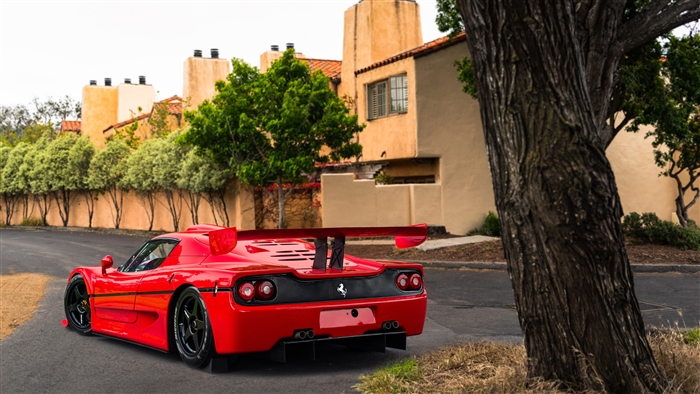 Red Ferrari F50 GT 1996 4K