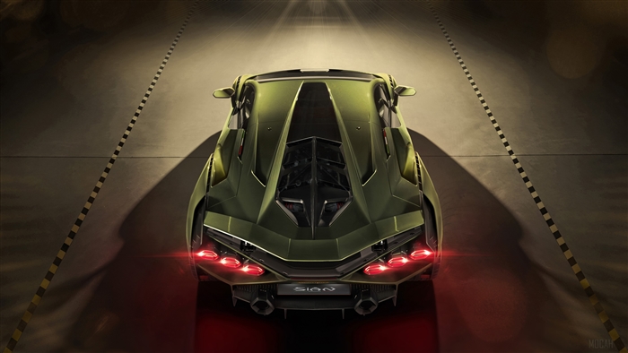 Lamborghini Sian Upper View 4K