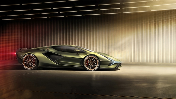 2019 Lamborghini Sian Side View