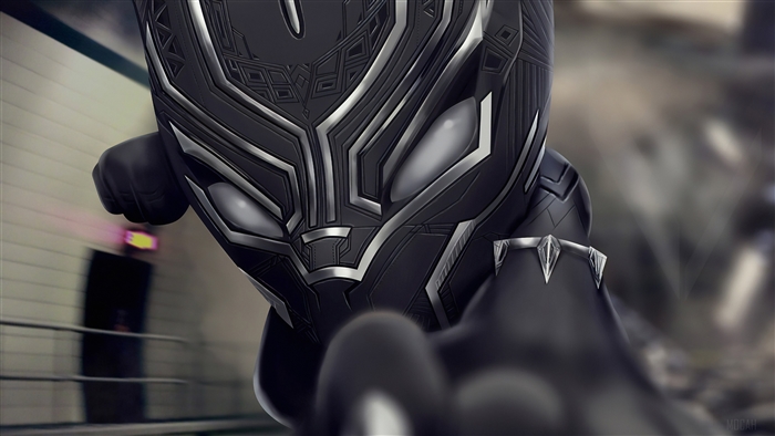Chibi Black Panther from Marvel 4K