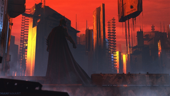Batman in Gotham City 4K