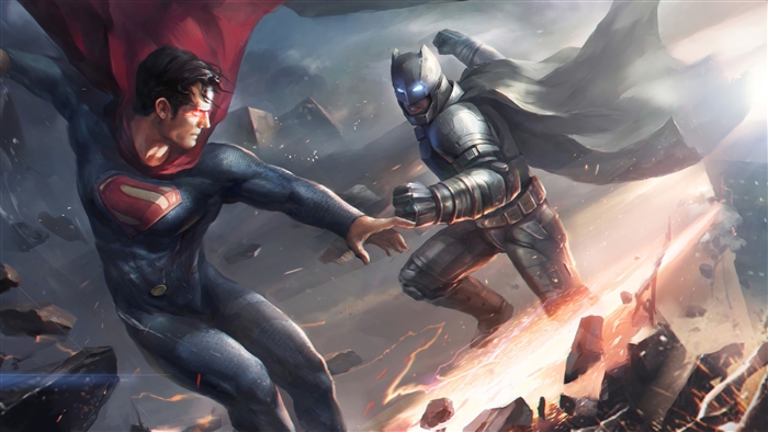 Superman and Batman from Batman V Superman Arts 4K