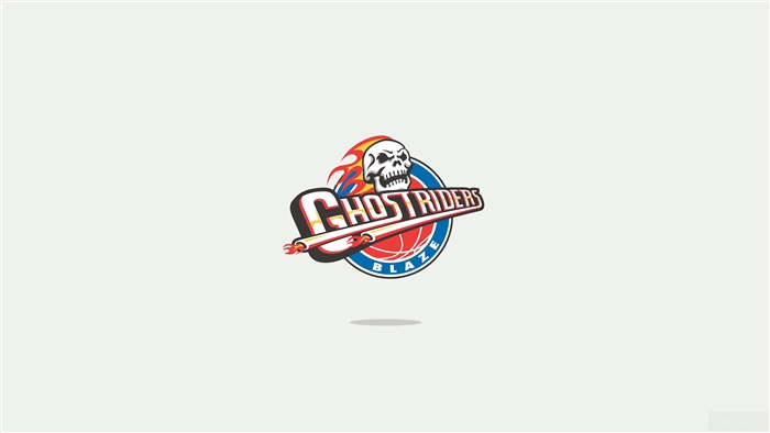 Ghost Riders Blaze Minimal Logo 4K