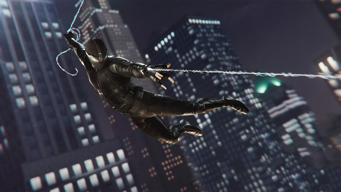 Spider-Man from Spider-Man PS4 in Upgraded Stealth Suit 4K