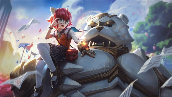Gnar from League of Legends fanart 4K