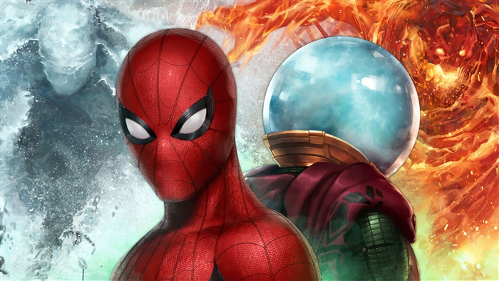 Spider-Man vs. Mysterio in Marvel Future Fight 4K