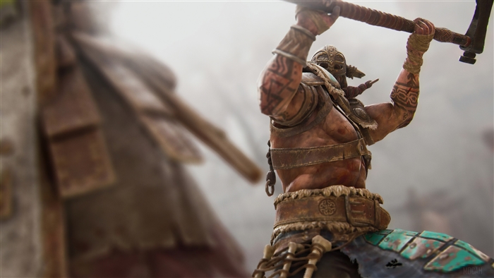 Viking warrior with axe in For Honor 4K