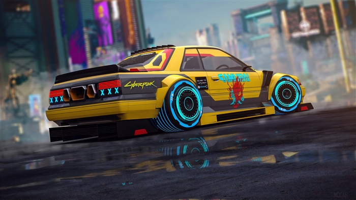 Cyberpunk 2077 Samurai Car 4K