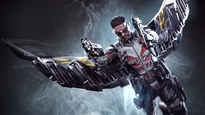 Falcon from Marvel in 4K