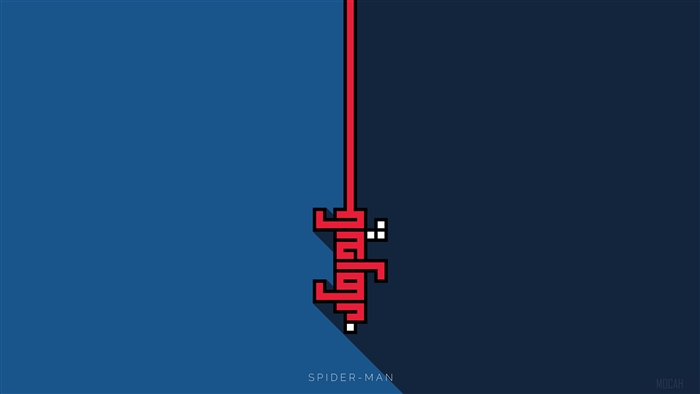 Spider-Man Calligraphy Minimalism 4K