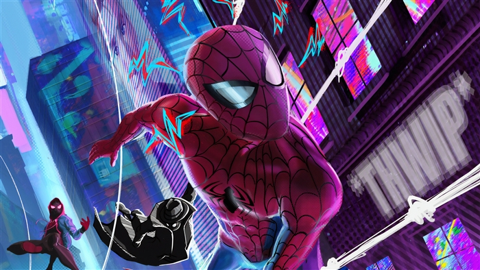 Spider-Man from Spider-Verse Gang 4K