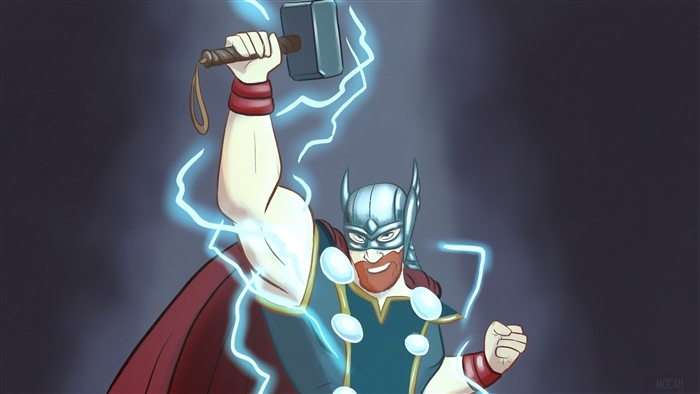 Thor from Marvel Cartoony Art 4K