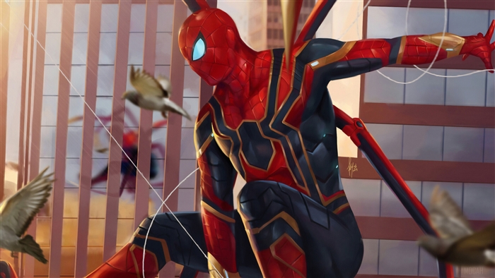 Spiderman in Iron Spider Suit 4K
