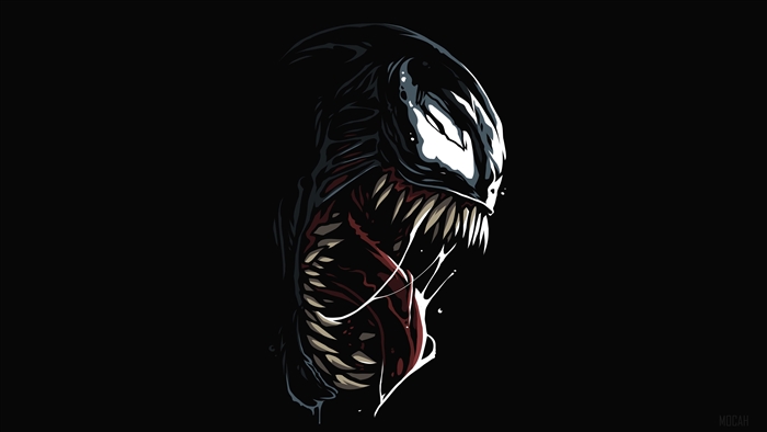 Venom Dark Amoled 4K Illustration