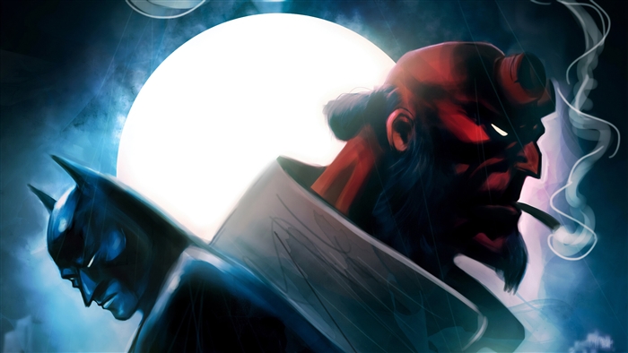 Batman and Hellboy Crossover 4K