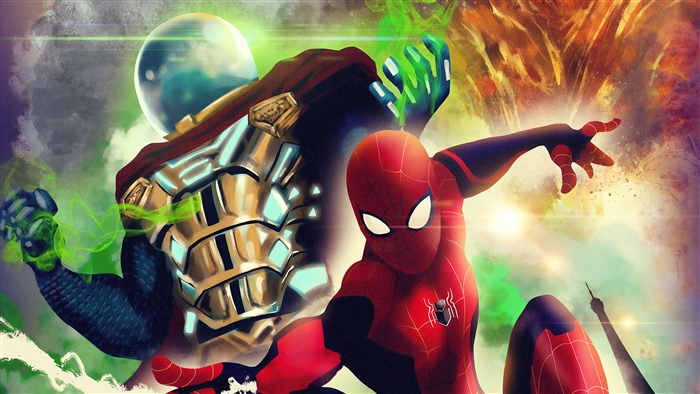 Spider-Man vs. Mysterio Artwork 4K
