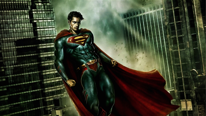 Superman in a dark city