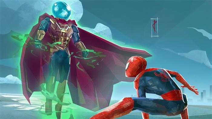 Spider-Man vs. Mysterio Art 4K