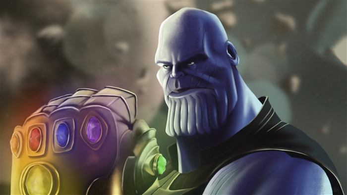 Thanos with Infinity Gauntlet 4K