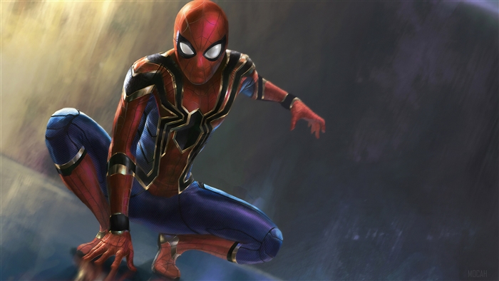 Spider-Man in Iron Spider Suit 4K