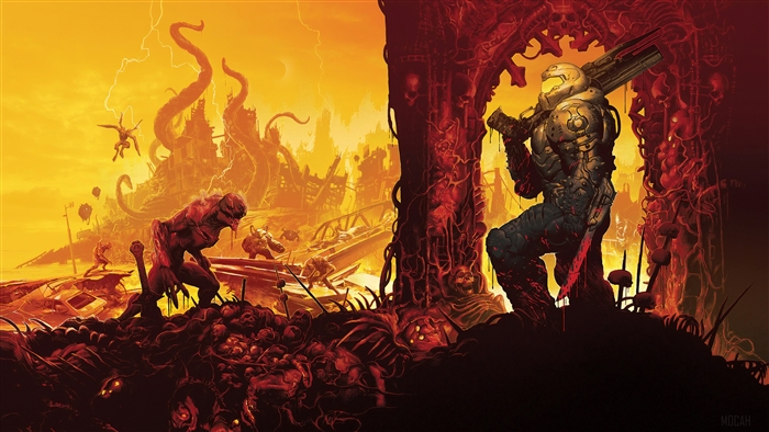 Doom Slayer in Hell from Doom Eternal 4K