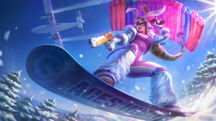 Gwen Snow Bunny from Vainglory 4K