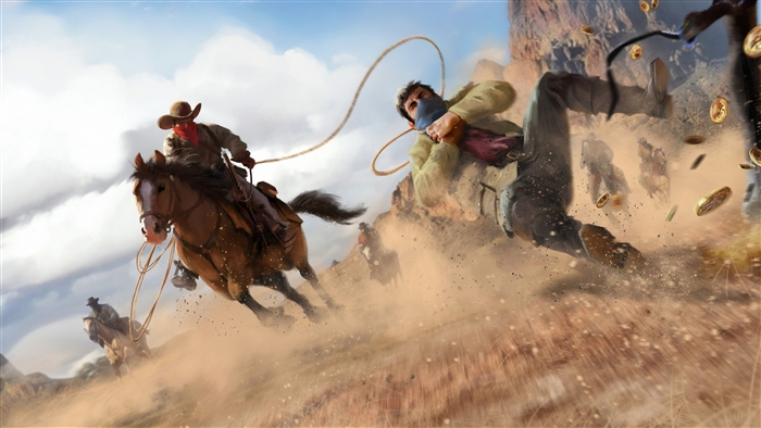 Red Dead Redemption 2 Intense Horse Chase 4K