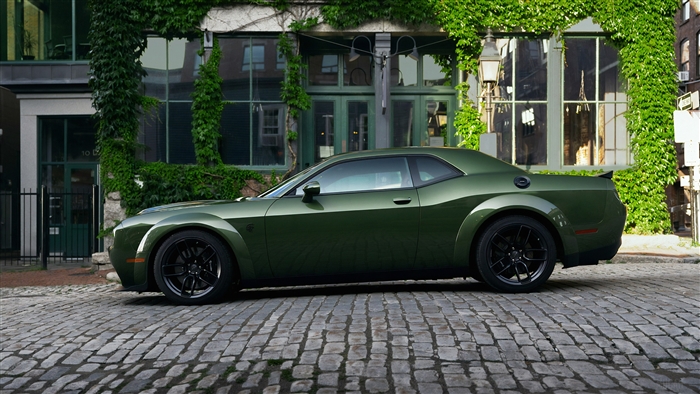 Dodge Challenger SRT Hellcat 2019 Side View 4K