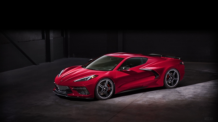 Red 2020 Chevrolet Corvette Stingray C8 4K