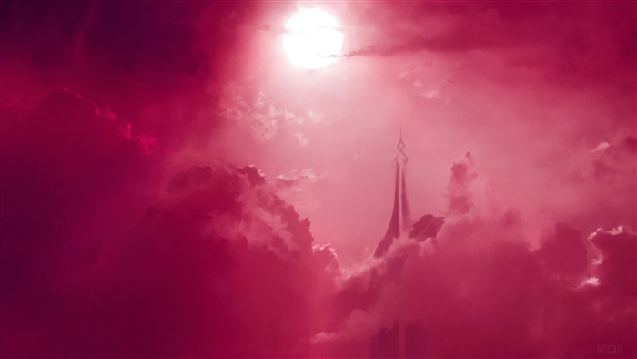Pink Sky Digital Art