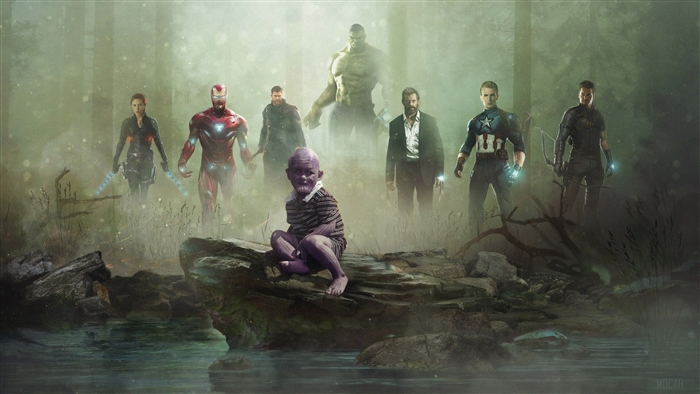 Avengers vs. Kid Thanos 4K