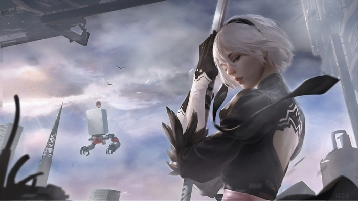 2B from Nier Automata 4K