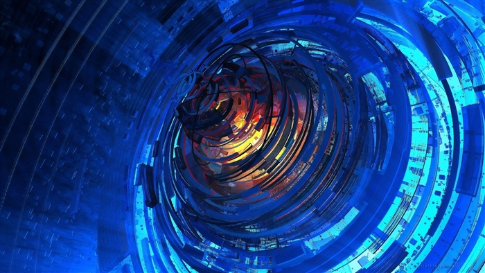 Abstract Spiral Tunnel 4K