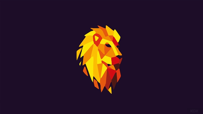 Abstract Lion Art 4K