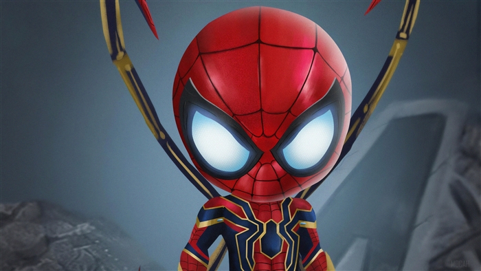 Chibi Iron Spider-Man 4K