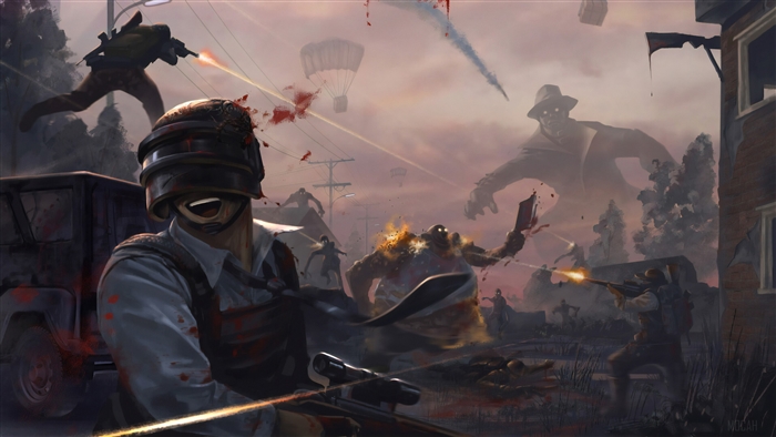 PUBG 4K Zombie Apocalypse Battle