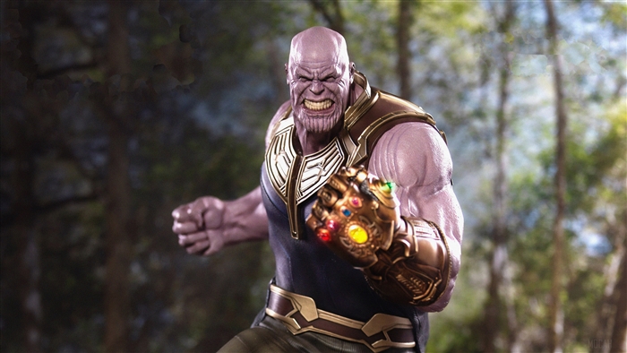Thanos with Infinity Gauntlet 4K