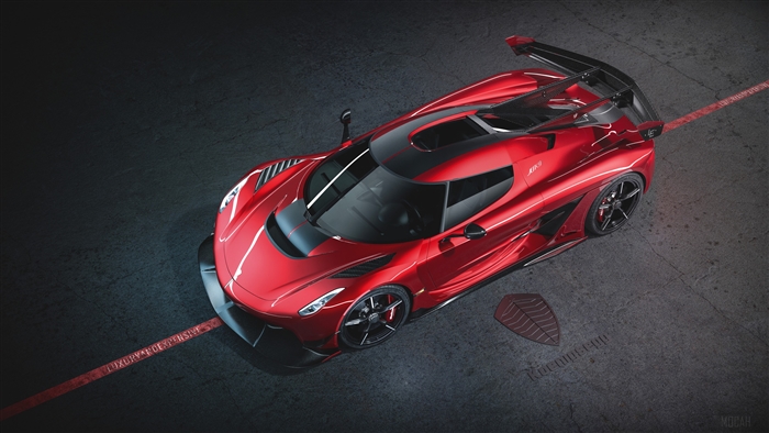 Koenigsegg Jesko Cherry Red Edition 4K