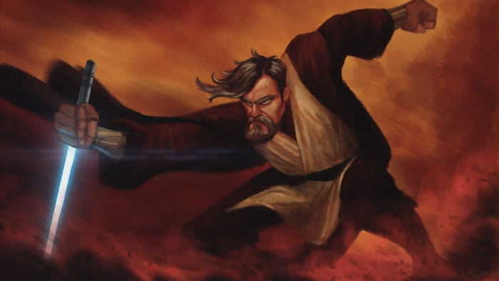 Obi-Wan Kenobi from Star Wars artwork 4K