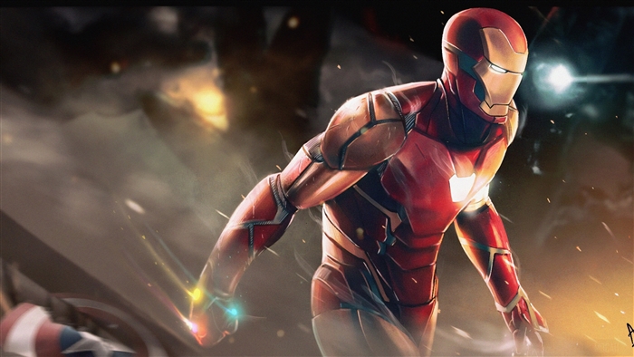 Iron Man with Infinity Stones 4K
