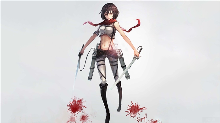 Mikasa Ackerman from Attack on Titan 4K