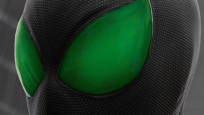 Spider-Man with Green Eyes 4K