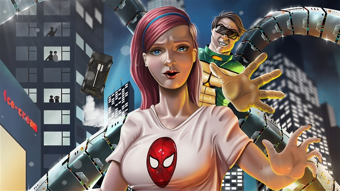 Mary Jane Watson and Doctor Octopus 4K