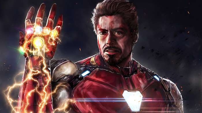 Iron Man with Infinity Gauntlet 4K Art